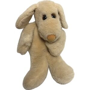 Vintage 1980 Dakin Francesca Hoerlein Dog Plush Tan Beige Stuffed Animal 13"